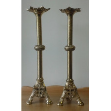 Candlestick, Detailed, Cross on Base